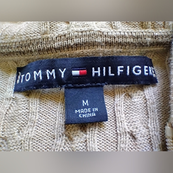 Tommy Hilfiger Women's Hooded Cable Knit‎ Zip-Up Sweater M - Picture 4 of 8